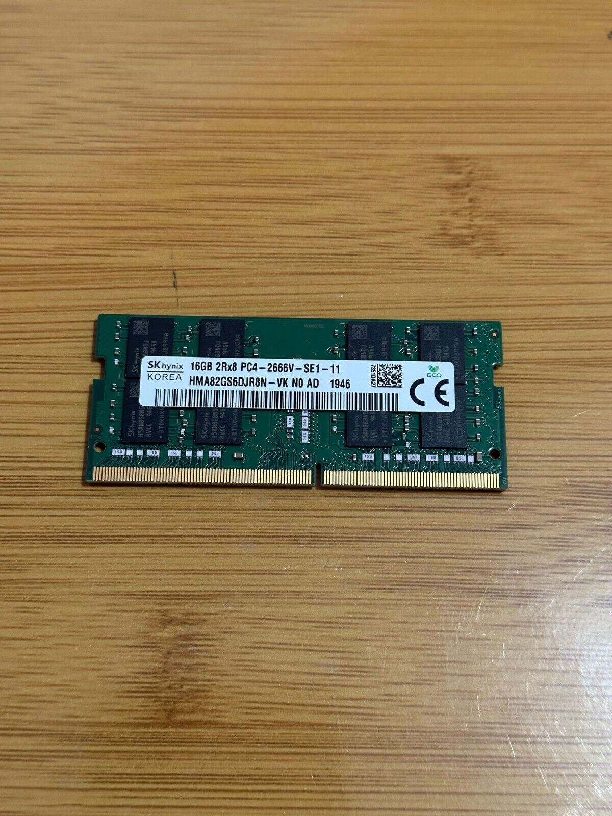 SK Hynix 16GB 2Rx8 PC4-2666V SE1 - 11 Laptop Memory RAM