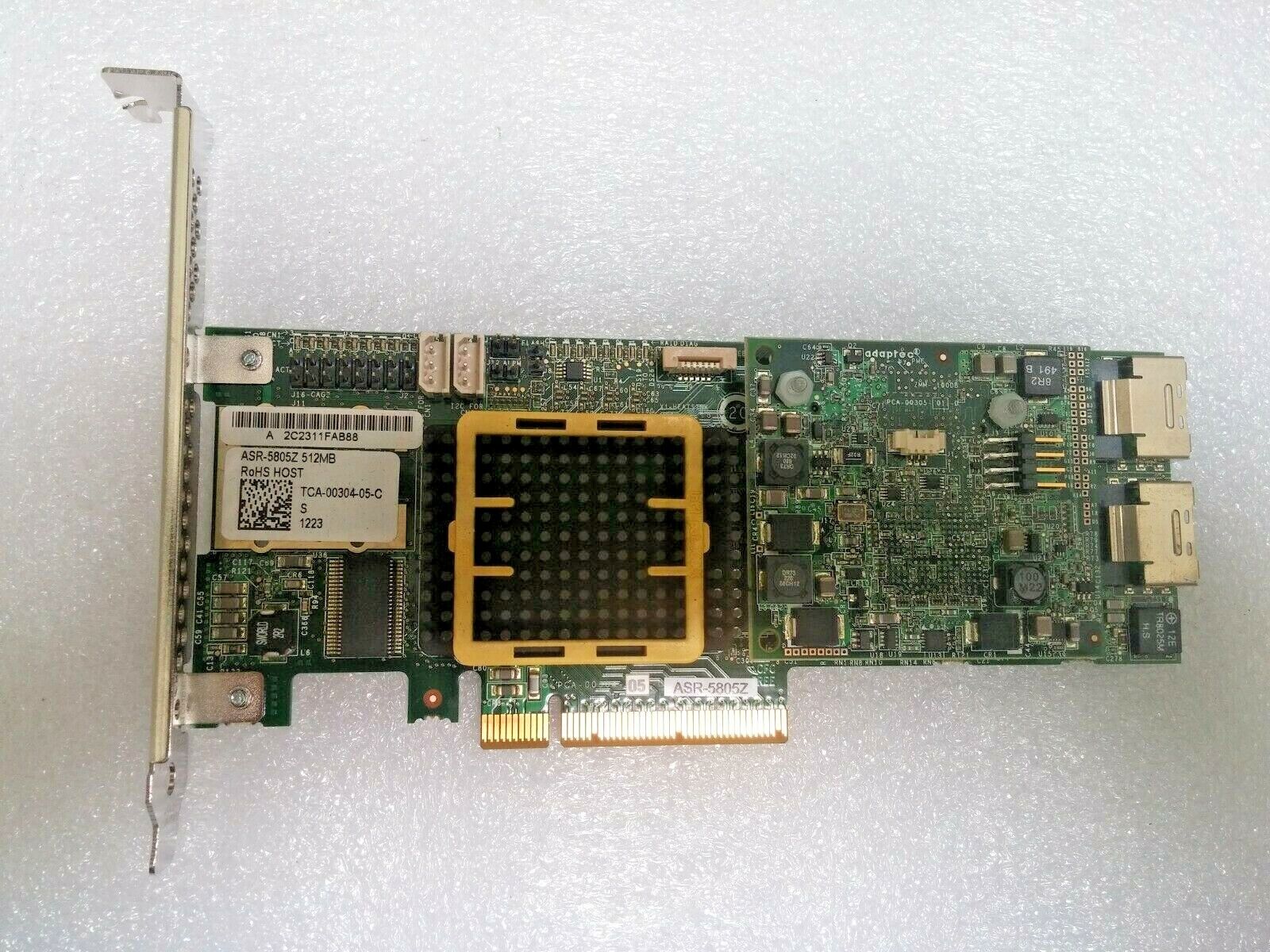 Adaptec ASR-5805Z 512MB PCIe Standard SAS/SATA Raid Controller Card 