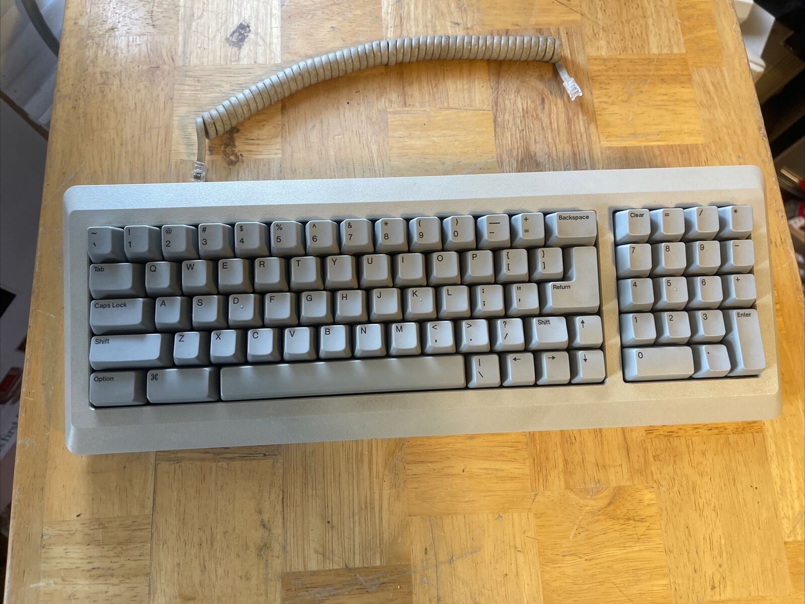 Vintage Apple Macintosh Keyboard M0110A With Original Cord Untested AS IS