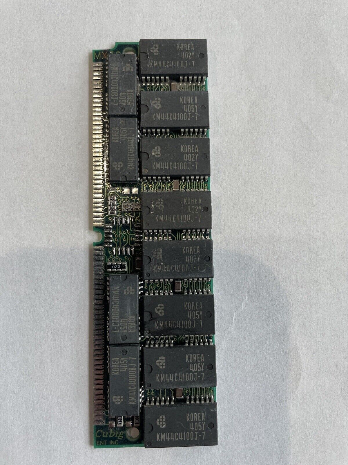Rare 1993 Cubig 30-Pin Fast Page Simm Parity Memory RAM 70ns 1Mx9 KM44C100J-7