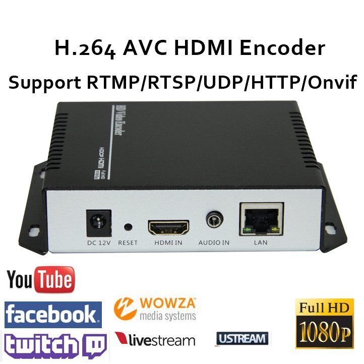 H.264 Portable HDMI Encoder with http rtsp RTMP for Live Stream Broadcast 