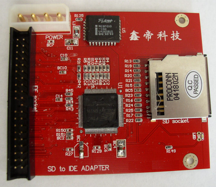 IDE to SD Secure Digital Flash Memory Adapter - US SELLER - Converter SDHC MMC