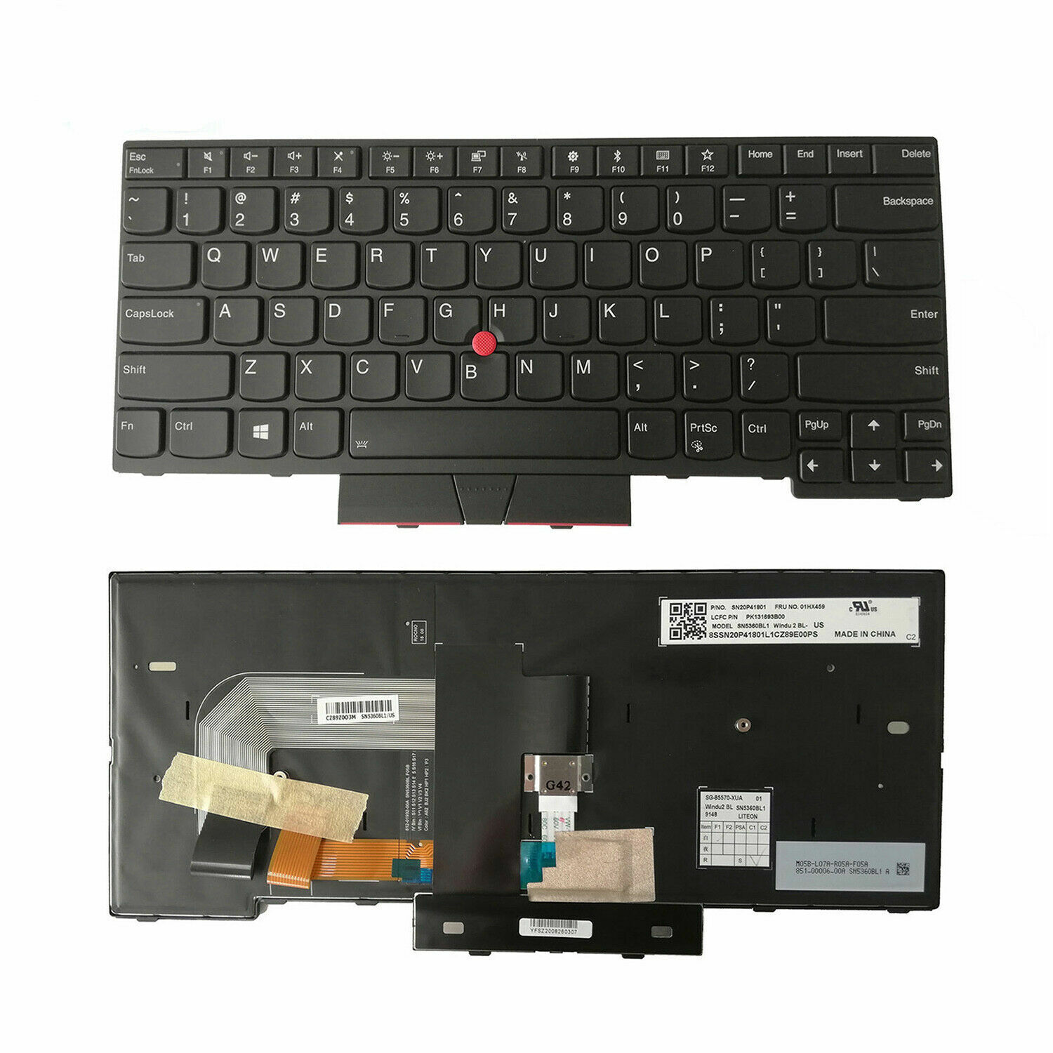 New 01HX419 Laptop Backlight Keyboard For Lenovo Thinkpad T470 T480 US STOCK