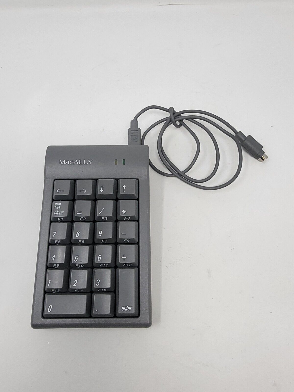 Macally Vintage Keypad with Clickity Keys Dark Gray