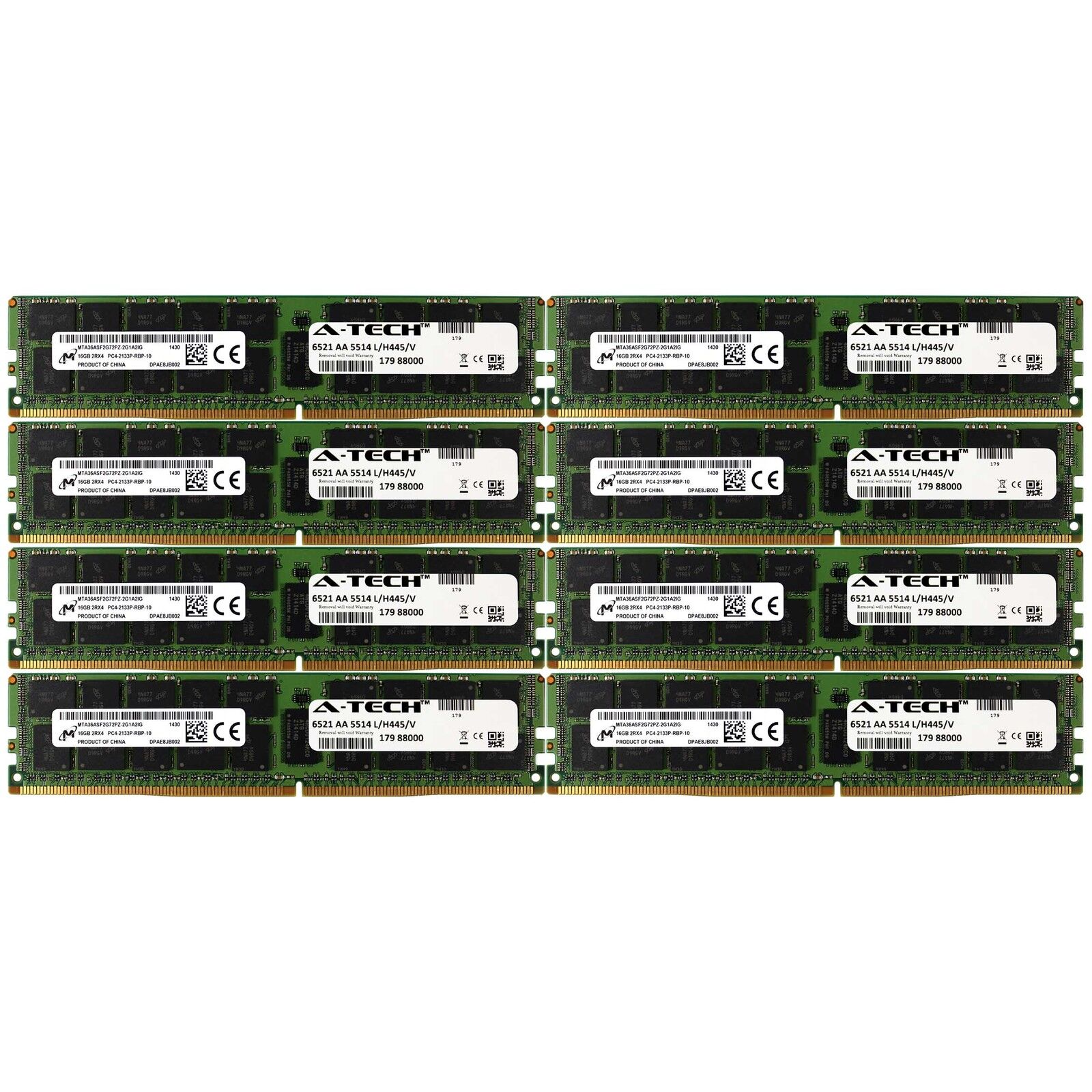 DDR4 2133MHz Micron 128GB Kit 8x 16GB HP ProLiant WS460c BL460c Memory RAM