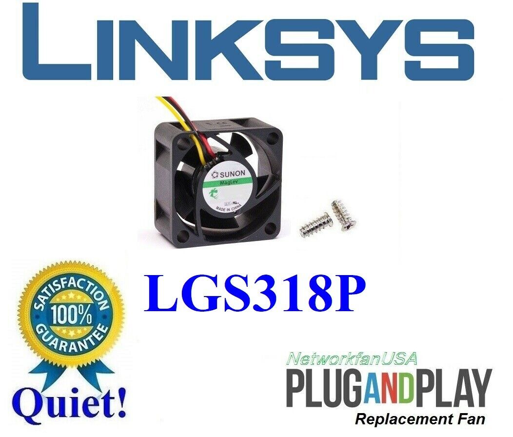1x Quiet Replacement Fan for Linksys LGS318P