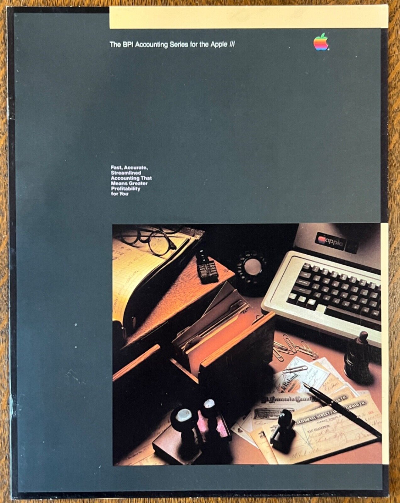 Vintage Apple III Brochure for BPI Accounting Series, very nice condition