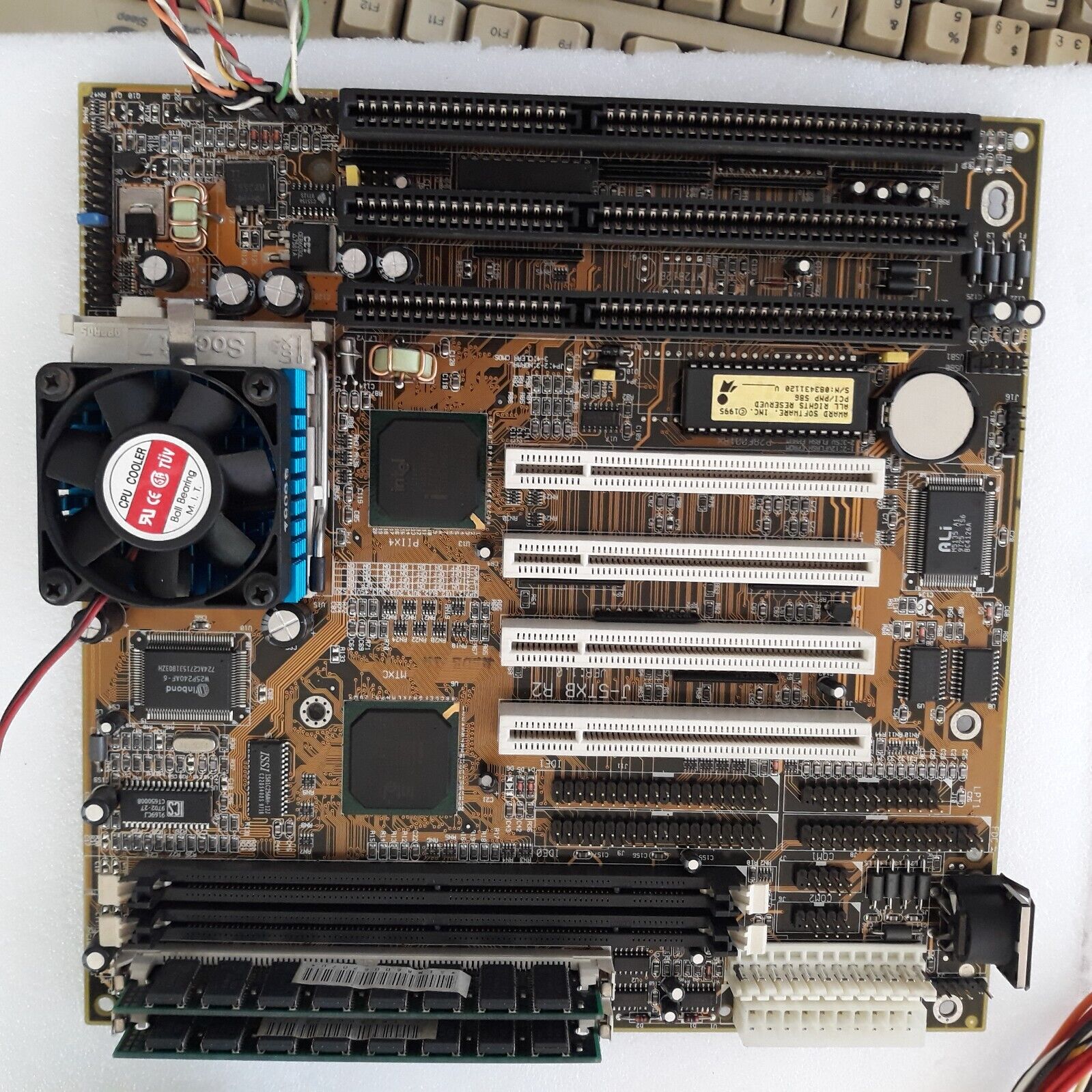 Vintage Motherboard JETWAY J-5TXB R2 SOCKET 7 SDRAM SIMM PCI ISA