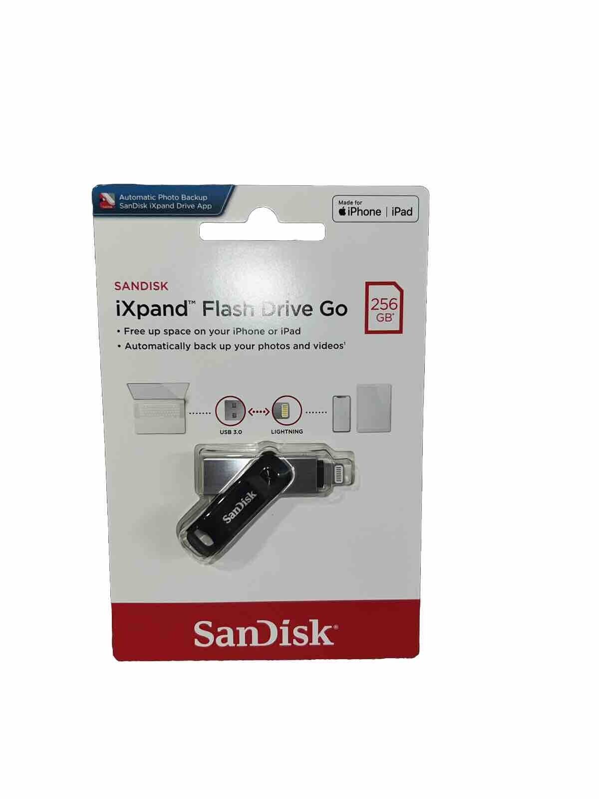 SanDisk 256GB iXpand Flash Drive Go USB 3.0 to Lightning - SDIX60N-256G-AN6NE