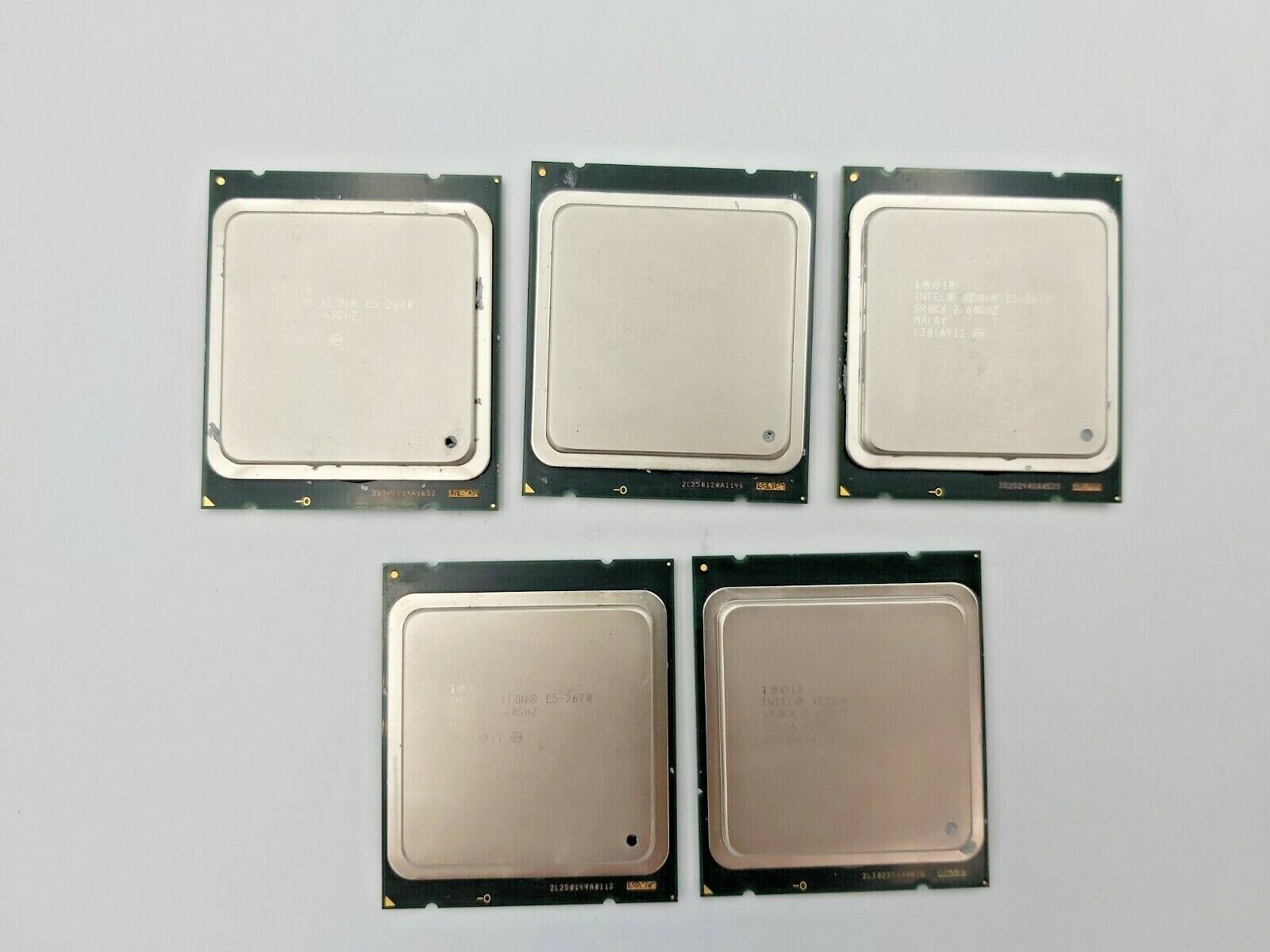 5pcs.Intel Xeon E5-2670 2.60GHz 8 Core SR0KX 20MB Cache FCLGA2011 CPU .