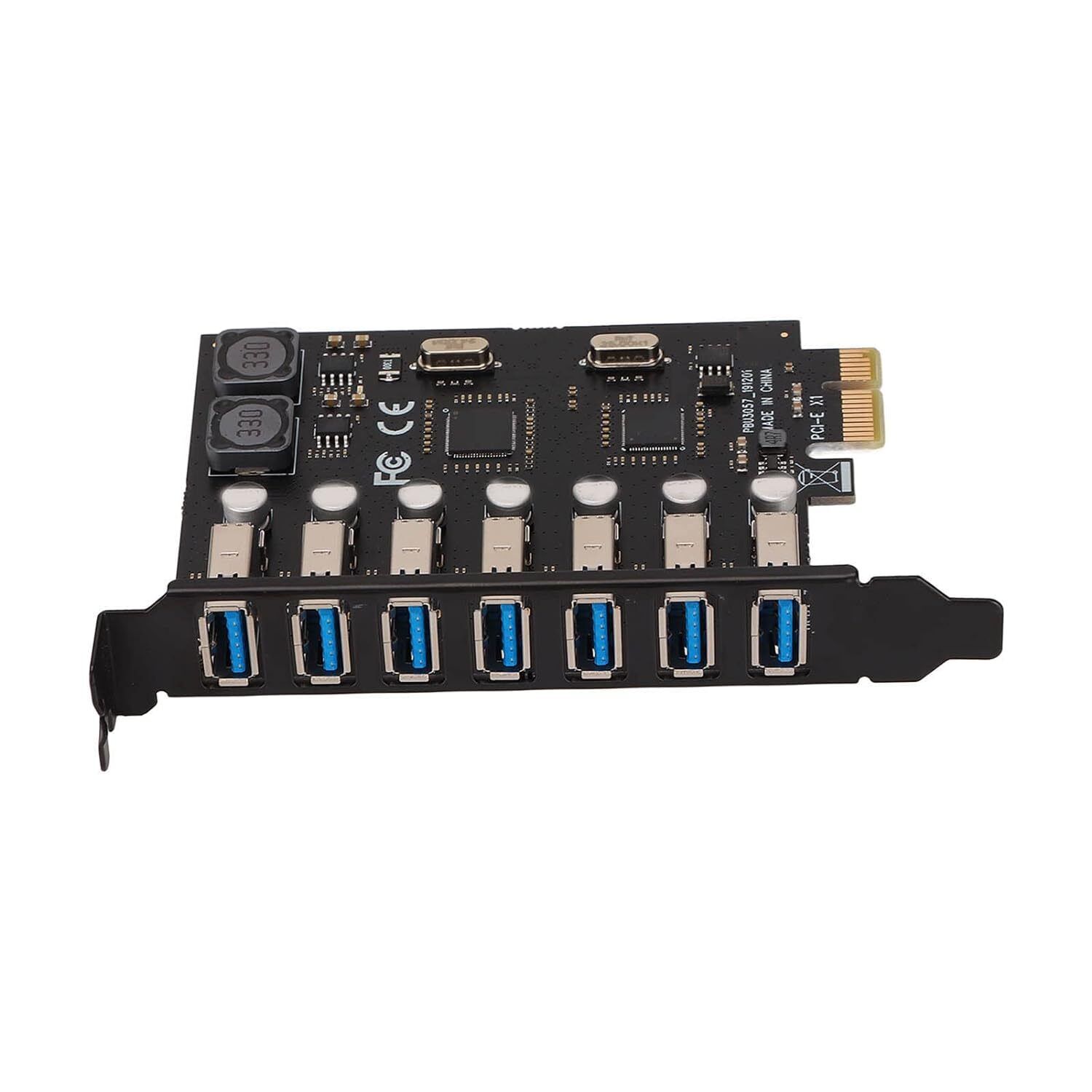 7 Ports Pci-E To Usb 3.0 Expansion Card, 5Gbps High Speed Usb3.0 Pci-Ex1 X4 X8