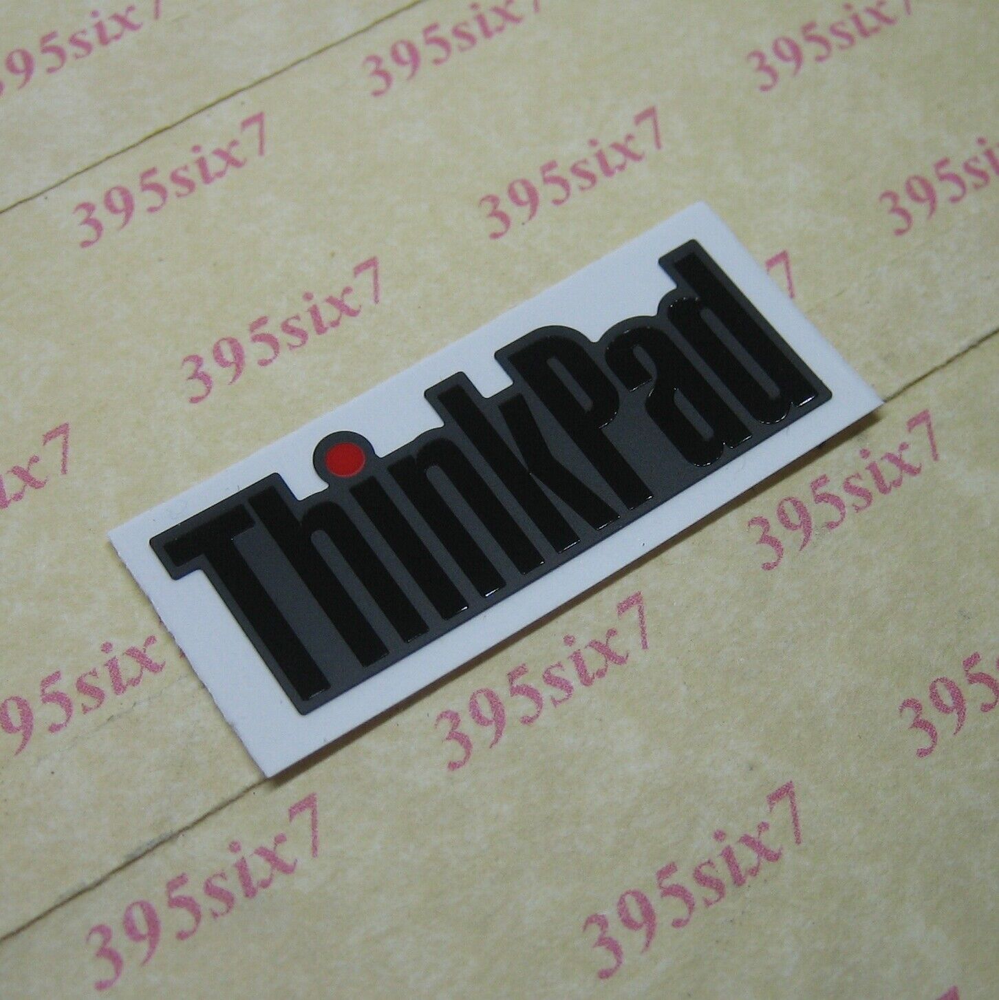 Original Black Color ThinkPad Logo - 13mm x 35mm ( Red Dot Light Version )