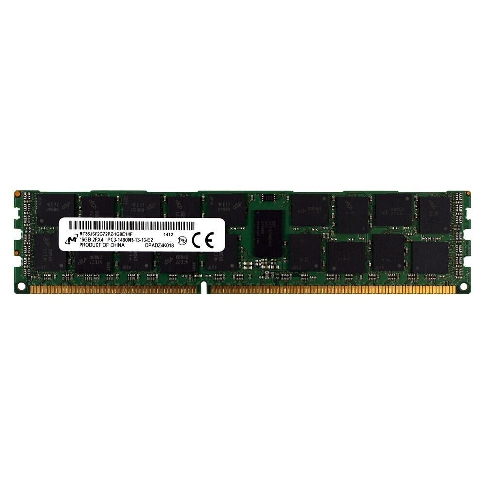 Micron 16GB PC3-14900 (DDR3-1866) Memory (MT36JSF2G72PZ-1G9E1HF)