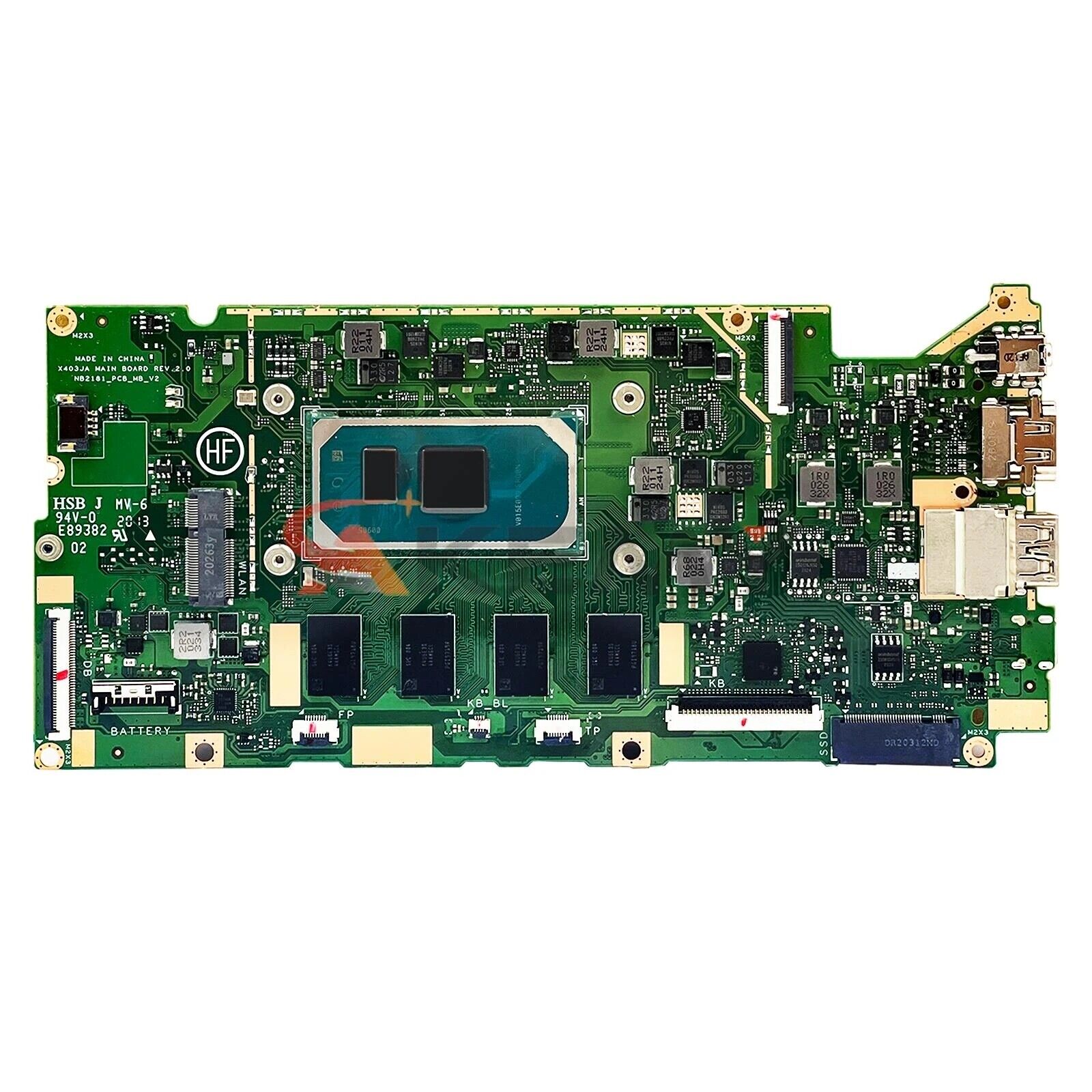 For Asus VivoBook 14 X403J X403JA S403JA Motherboard i5-1035G1 I7-1065G7 CPU 8G 