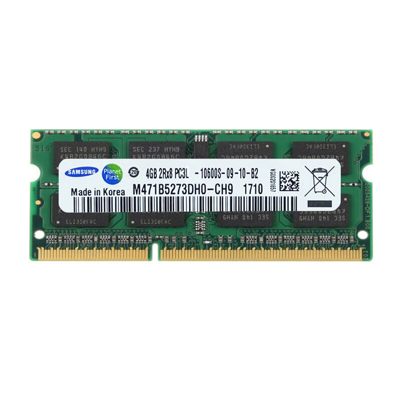 Samsung DDR3 1333Mhz 16GB 8GB 4GB 2Rx8 PC3-10600S SODIMM Laptop Memory Memory