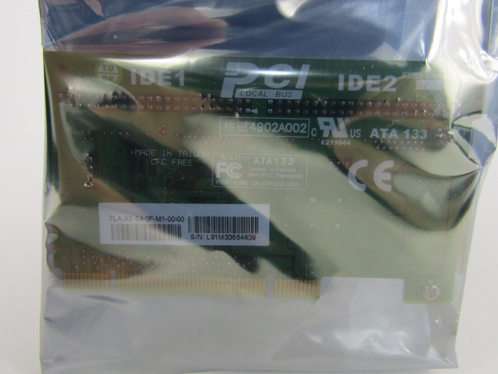 Maxtor Promise ATA133 2-Port PCI IDE Controller Card 10999690 New Sealed