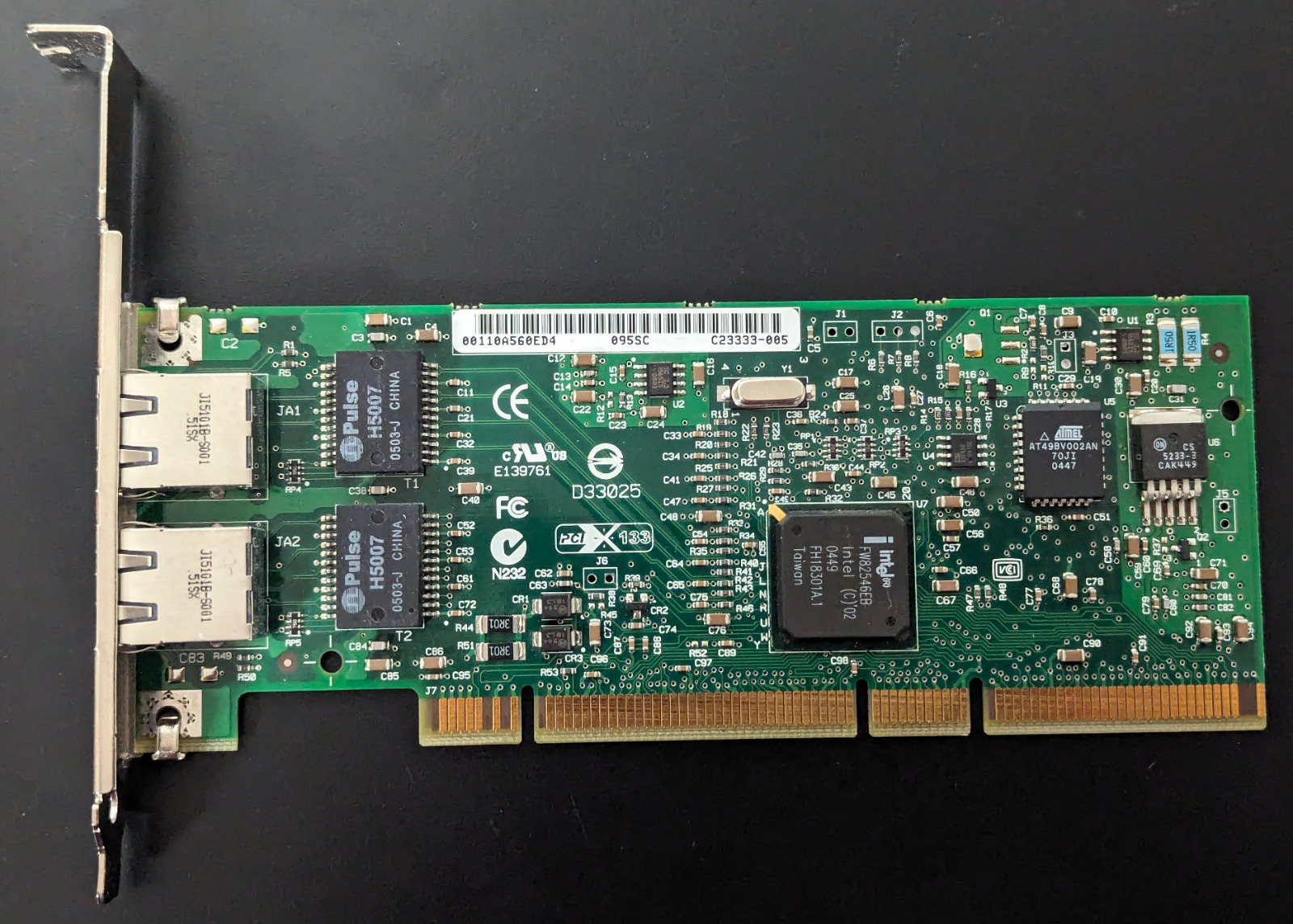 HP NC7170 Intel Pro/1000 MT PCI-X Dual Port Server Network Card 1 Gbps Adapter