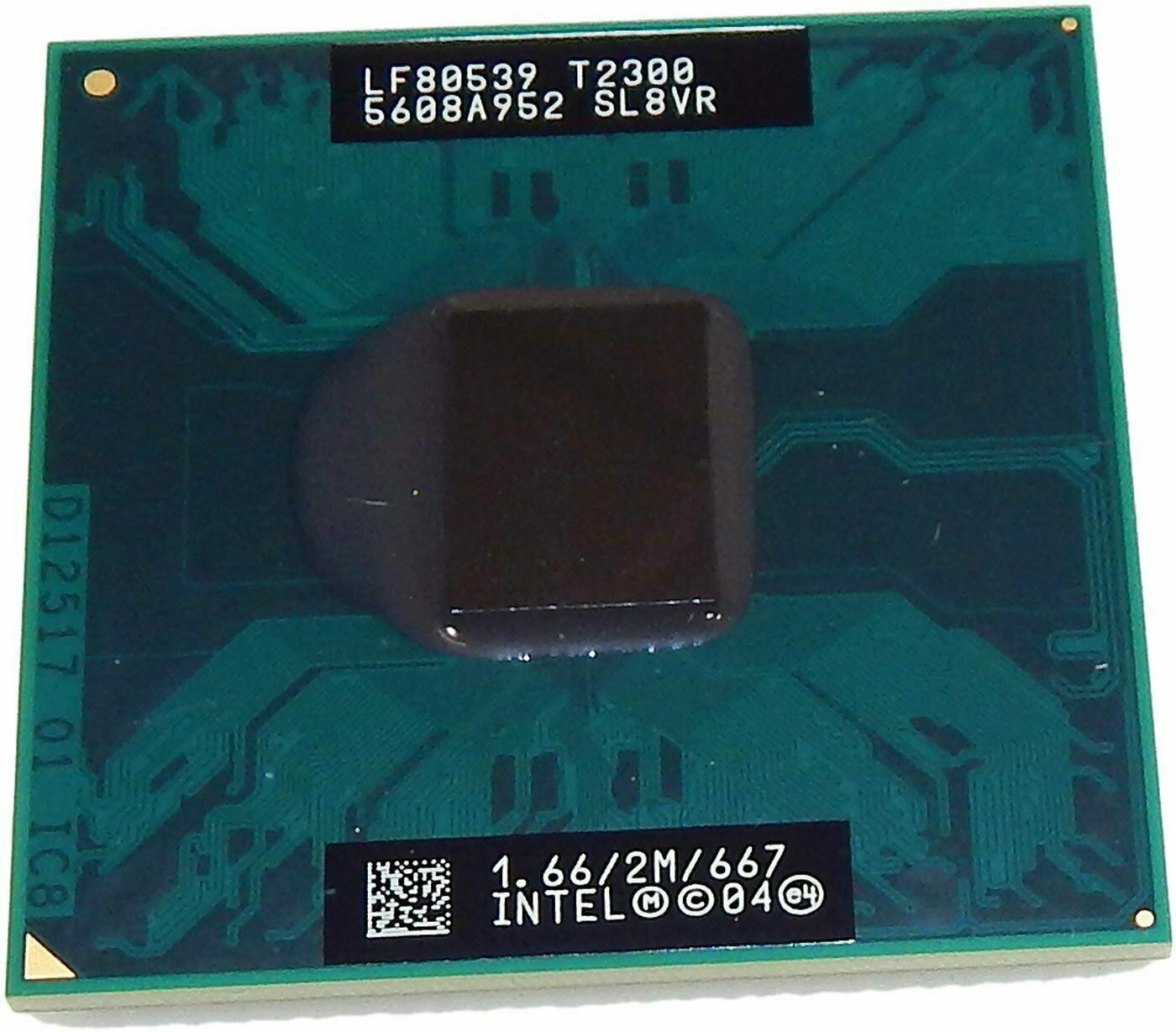 Intel Core Duo T2300 SL8VR 1.667 GHz CPU Microprocessor LF80539GF0282M 478 pin
