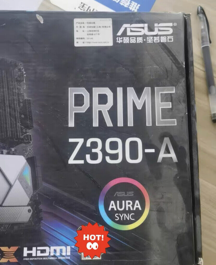 ASUS Prime Z390-A LGA 1151 Intel Z390 Chipset SATA USB 3.1 ATX DDR4 Motherboard