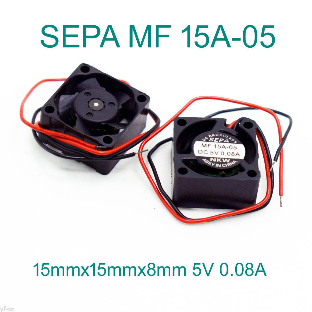 1pc SEPA MF15A-05 15x15x8mm 1508 DC 5V 0.08A Precision Mini DC Cooling fan