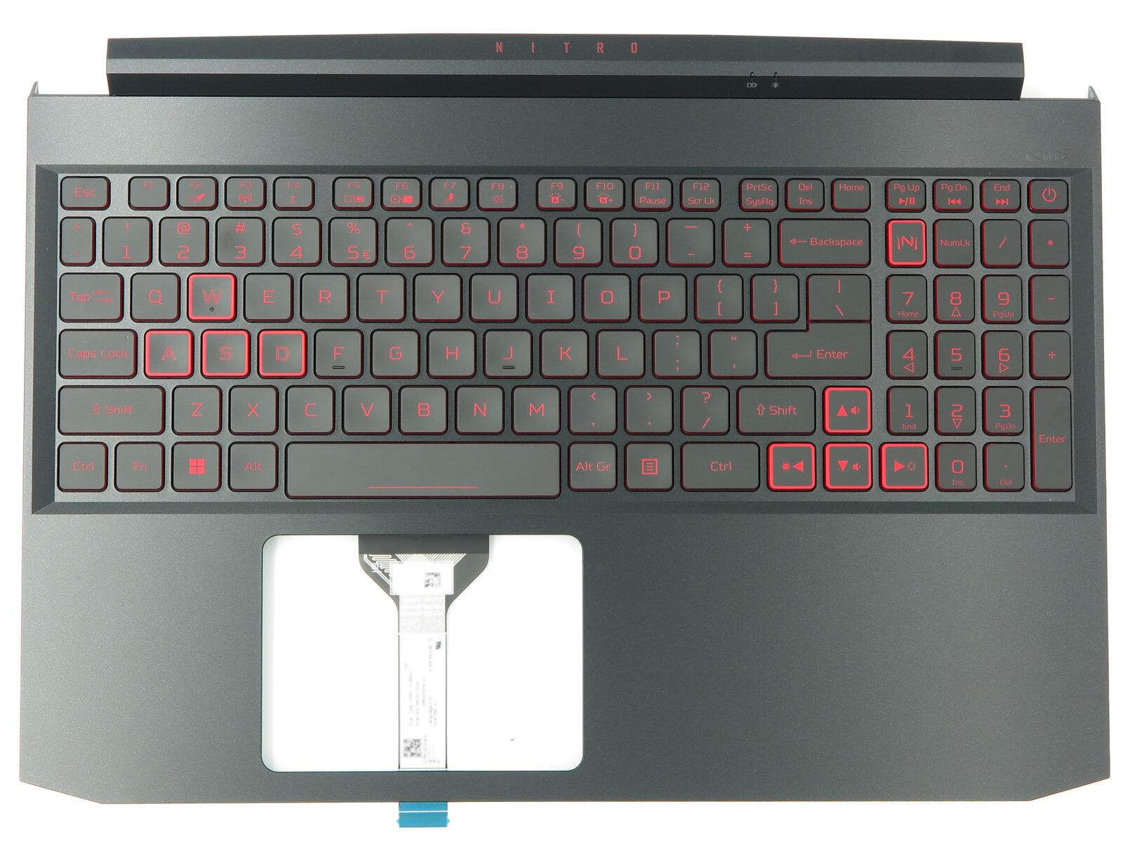 FOR Acer Nitro 5 AN515-56 Palmrest Keyboard US-International