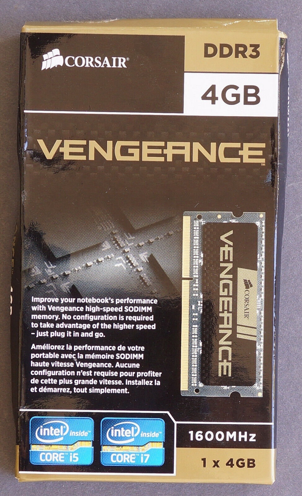 Corsair Vengeance DDR3 4GB SODIMM laptop memory