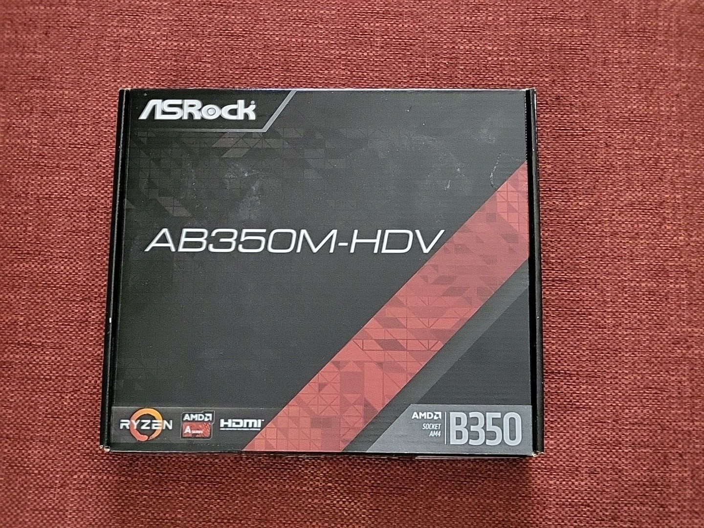 Asrock AB350M-HDV B350 AMD Socket AM4 Gaming Motherboard  *NEW*
