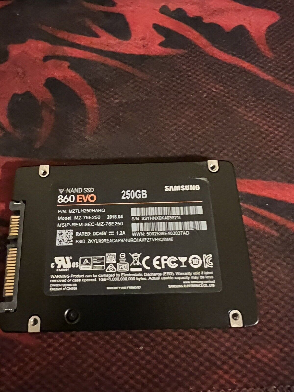 Samsung 860 Evo 250GB MZ7LH250HAHQ SSD