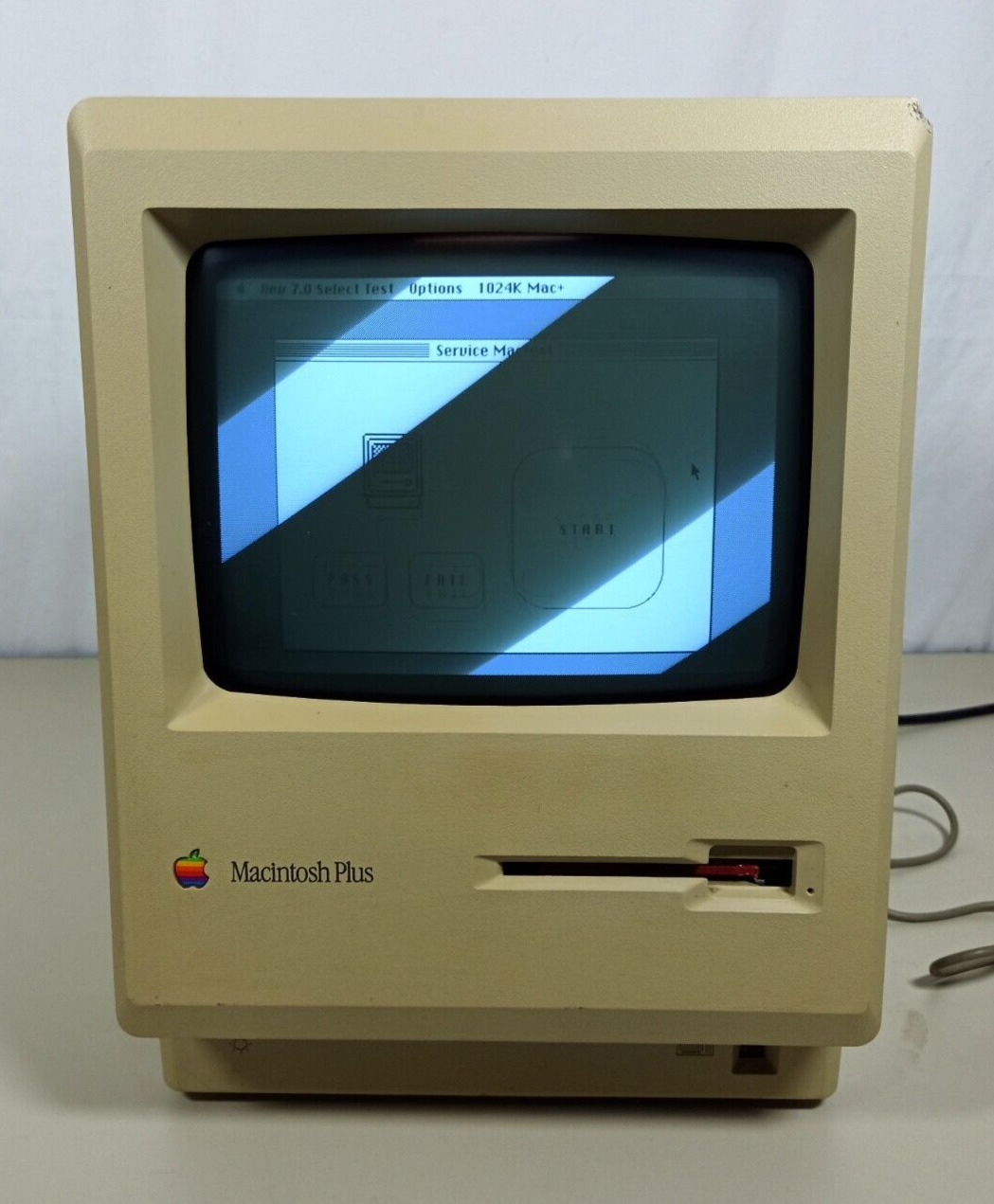 Vintage Apple Macintosh Plus 1MB M0001A Desktop Computer - Powers On
