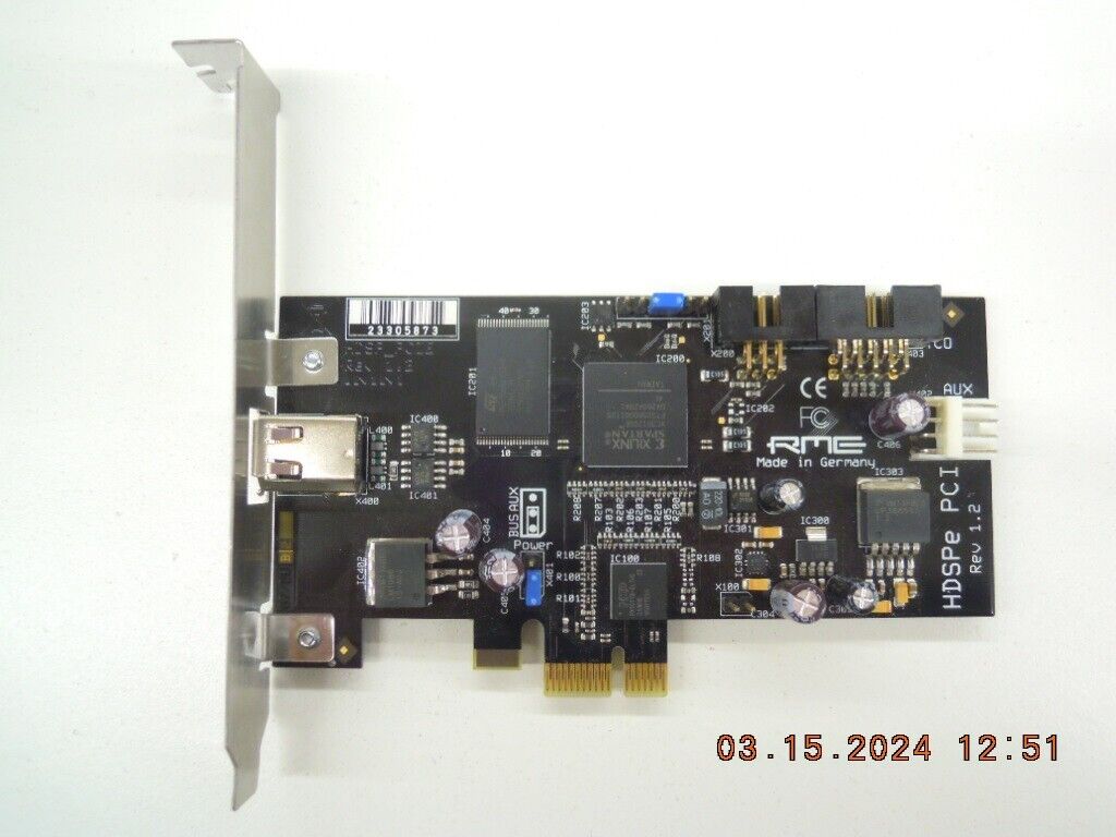 RME HDSPe PCIe (PCI Express) Rev. 1.2 IMM Card for Multiface I/II, Digiface