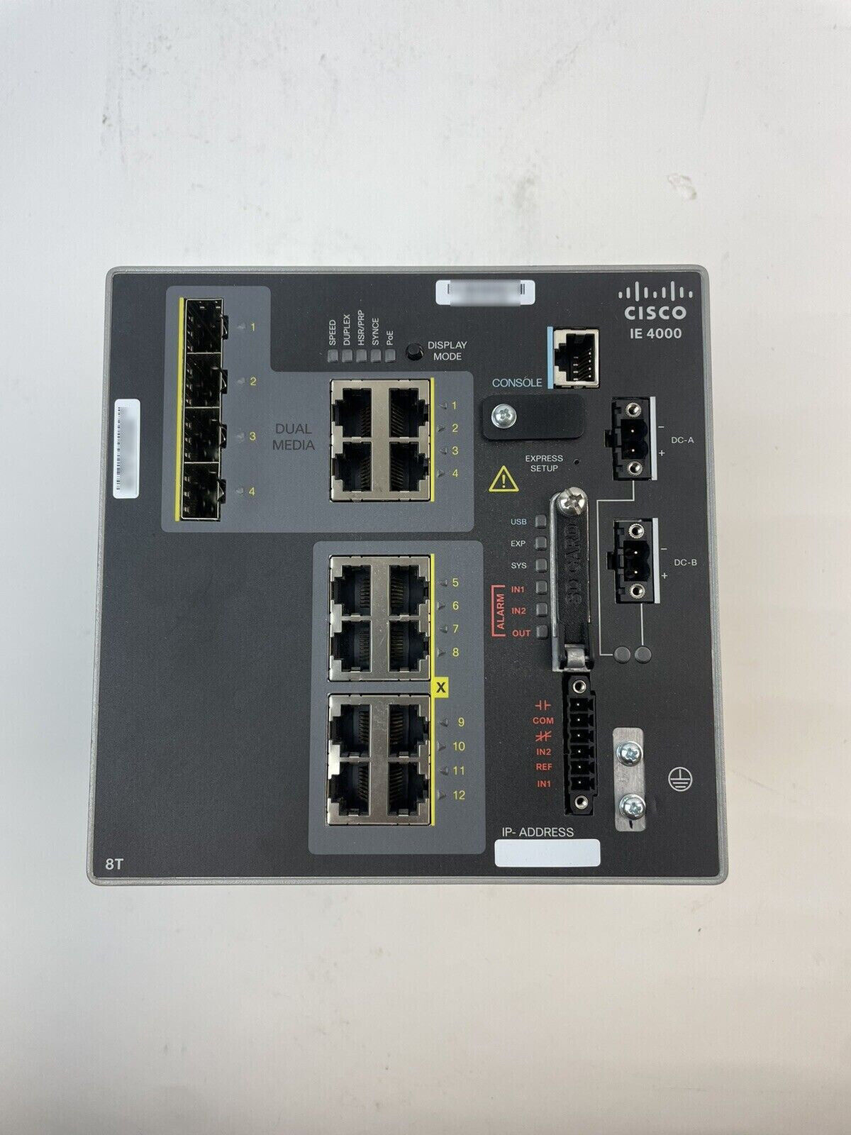 Cisco IE-4000-8T4G-E Industrial Ethernet 4000 Series 12-Port ((READ DESCRIPTION)