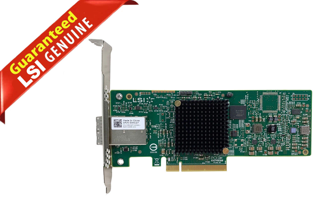 DELL LSI 9300-8E 12G 8port External PCIe SAS Host Bus Adapter 3KC27