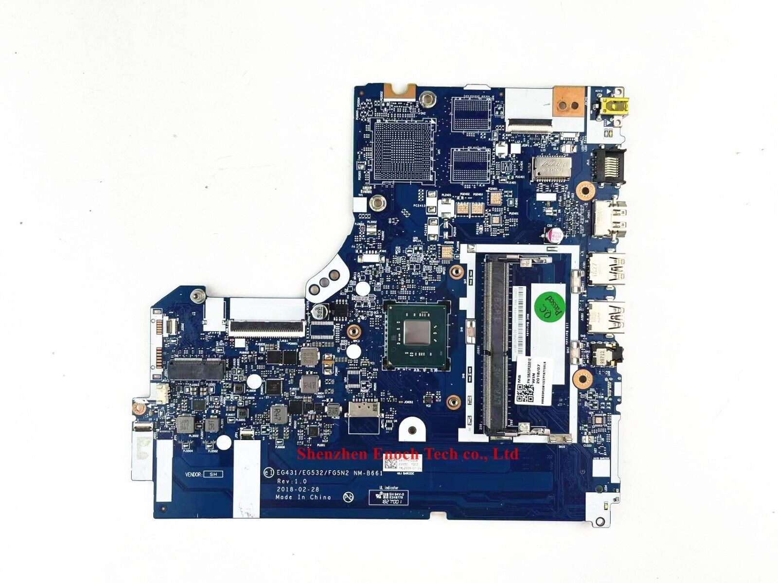 5B20R33812 CPU:N5000 NM-B661 Motherboard for Lenovo Ideapad 330-15IGM Laptop