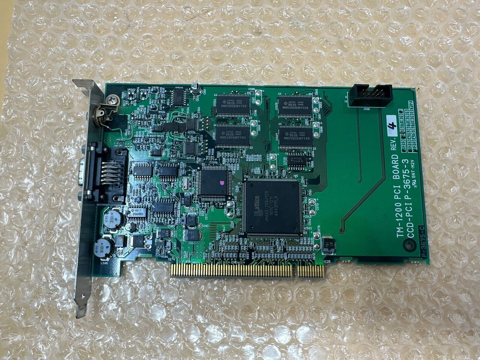 1PC USED  TM-1200 PCI BOARD REV.4 CCD-PCI P-3675-3