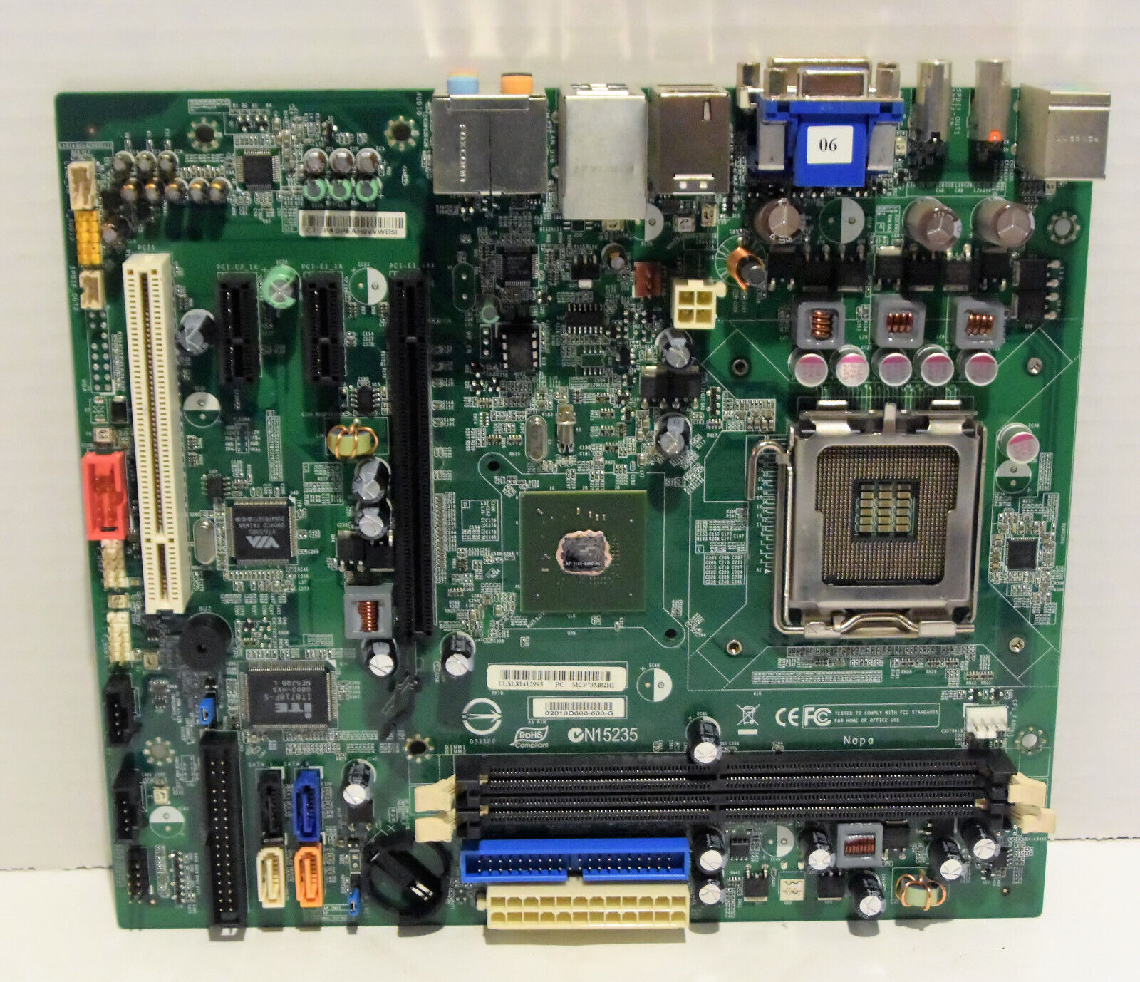 HP Foxconn Desktop Motherboard MCP73M02H1  - TESTED & WORKING