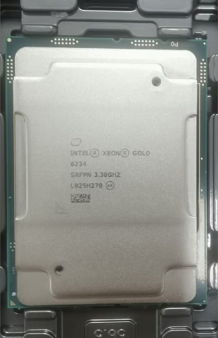 Intel Xeon Gold 6234 Processor LGA3647 3.3GHz 8 Cores 16 Threads TDP 30W CPU