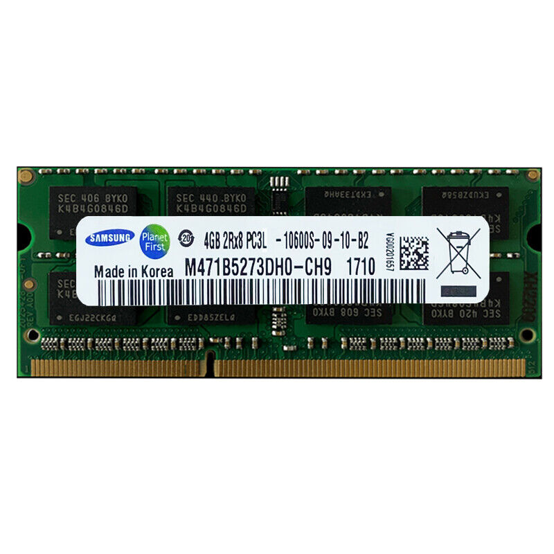 Samsung DDR3 1333Mhz 16GB 8GB 4GB 2Rx8 PC3-10600S SODIMM Laptop Memory RAM