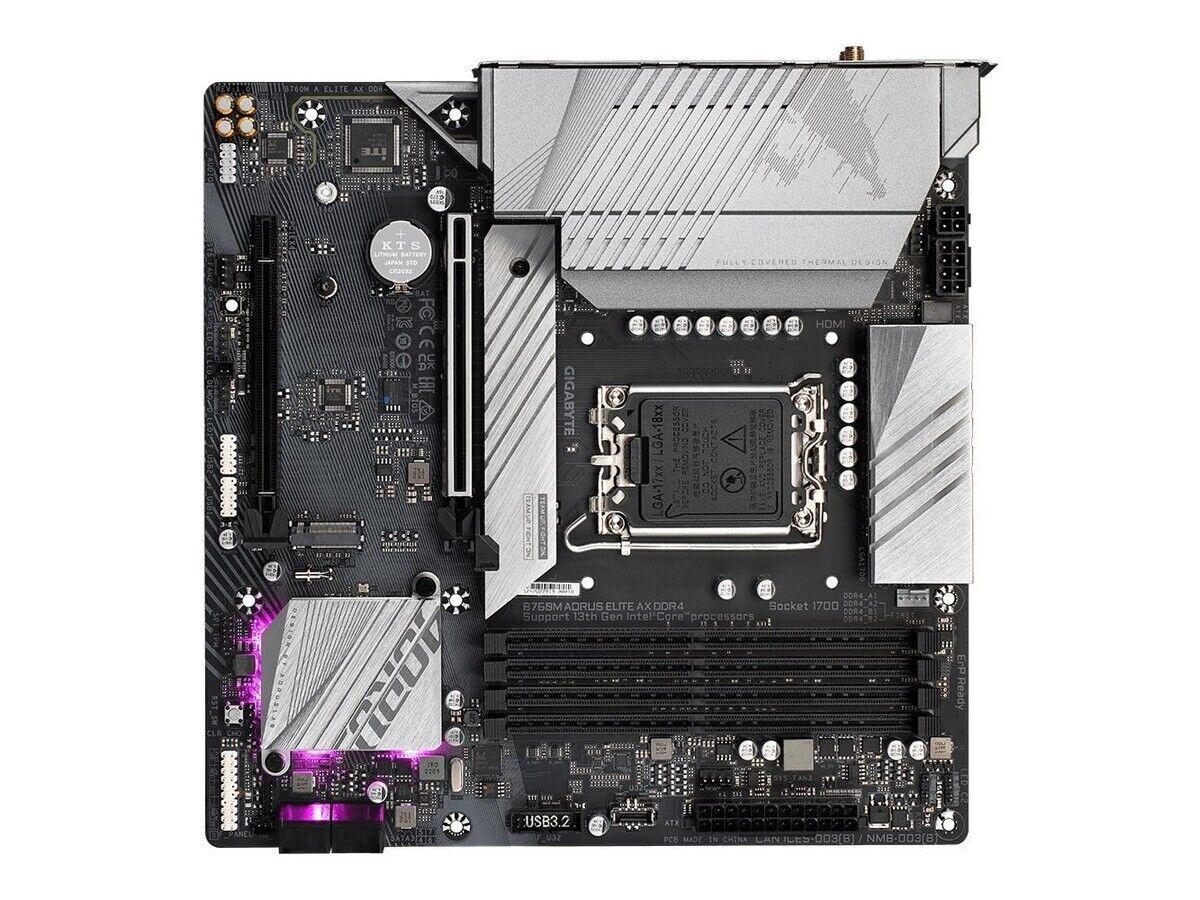 For Gigabyte B760M AORUS ELITE AX DDR4 D5 small carved 1700 pin motherboard
