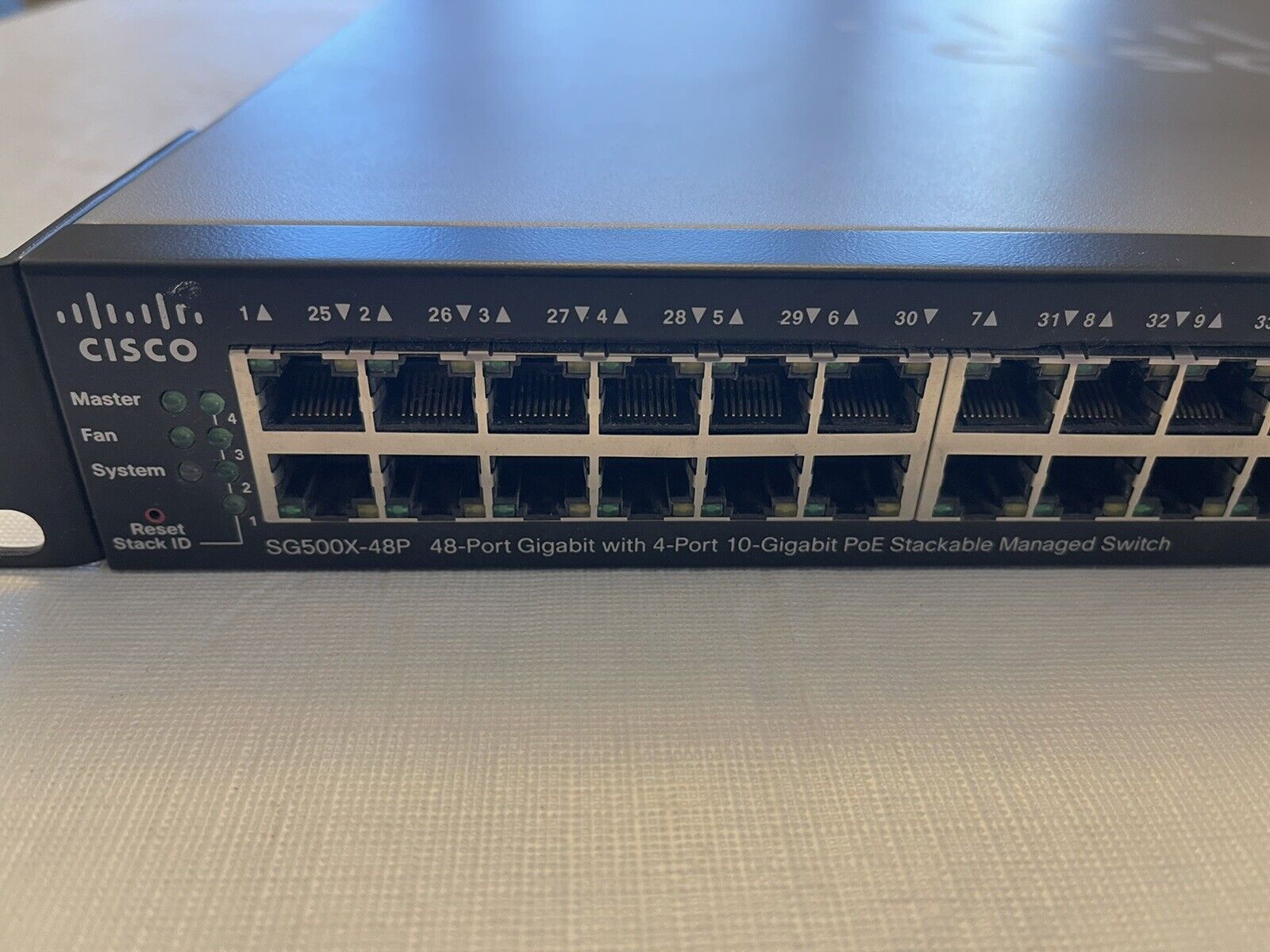 Cisco 500 Series 48-Port 10G PoE Stackable Managed Switch SG500X-48P