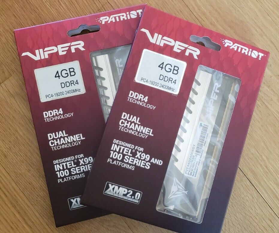 Patriot Viper Elite Series 8GB (2 x 4GB) 2400MHz 6 DDR4 Memory RAM 19200 XMP 2.0