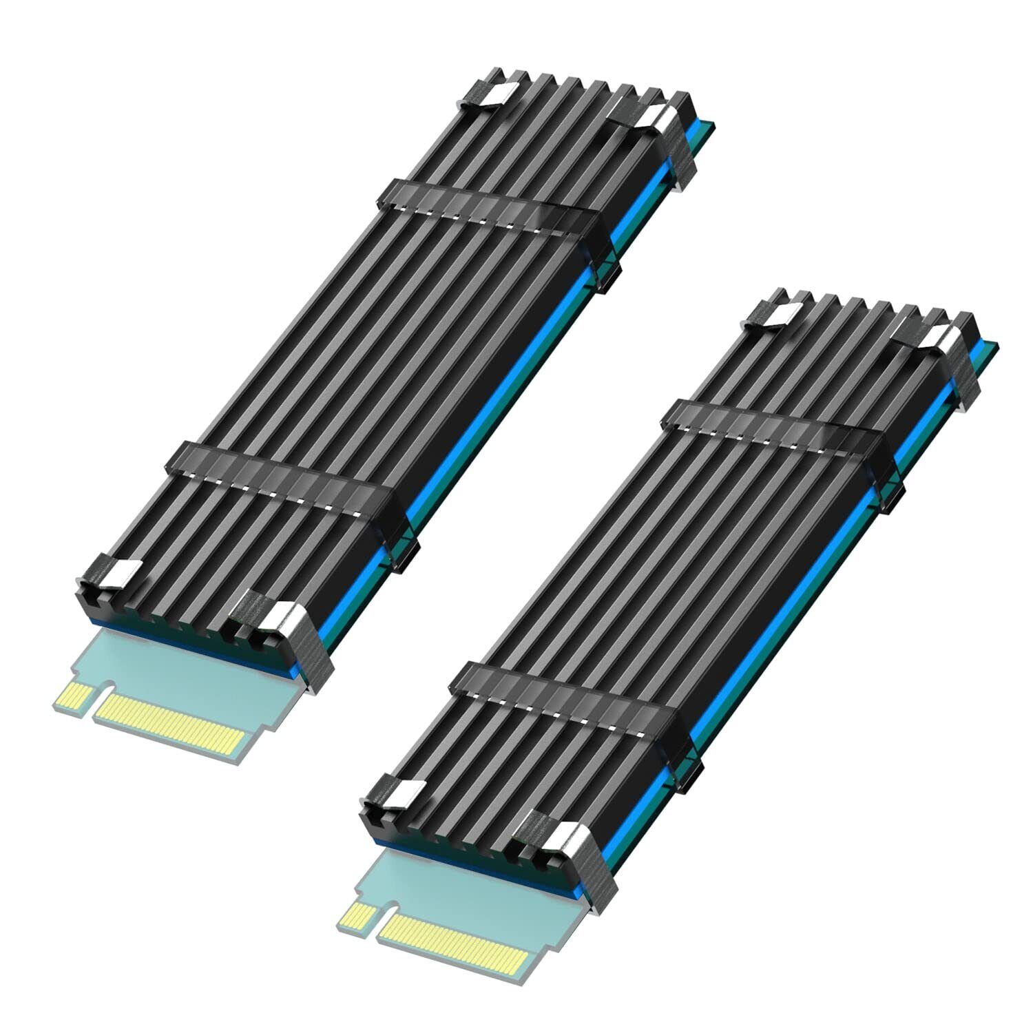 M.2 Heatsink With M.2 Thermal Pad For 2280 M.2 Pcie 4.0/3.0 Nvme Ssd (2 Packs)