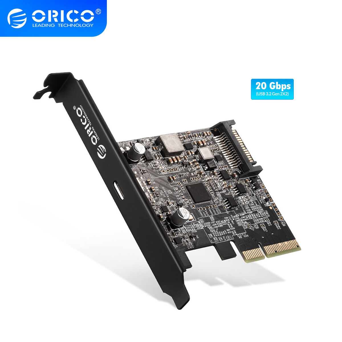 ORICO Type C PCI-Express to USB3.2 GEN2x2 20Gbps PCI-E Expansion Card Adapter