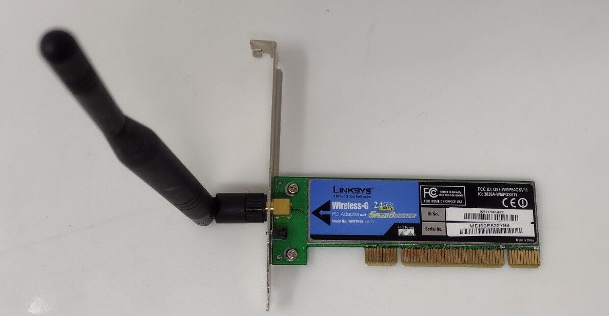 Linksys WMP54GS 2.4GHz Wireless-G PCI Adapter with SpeedBooster