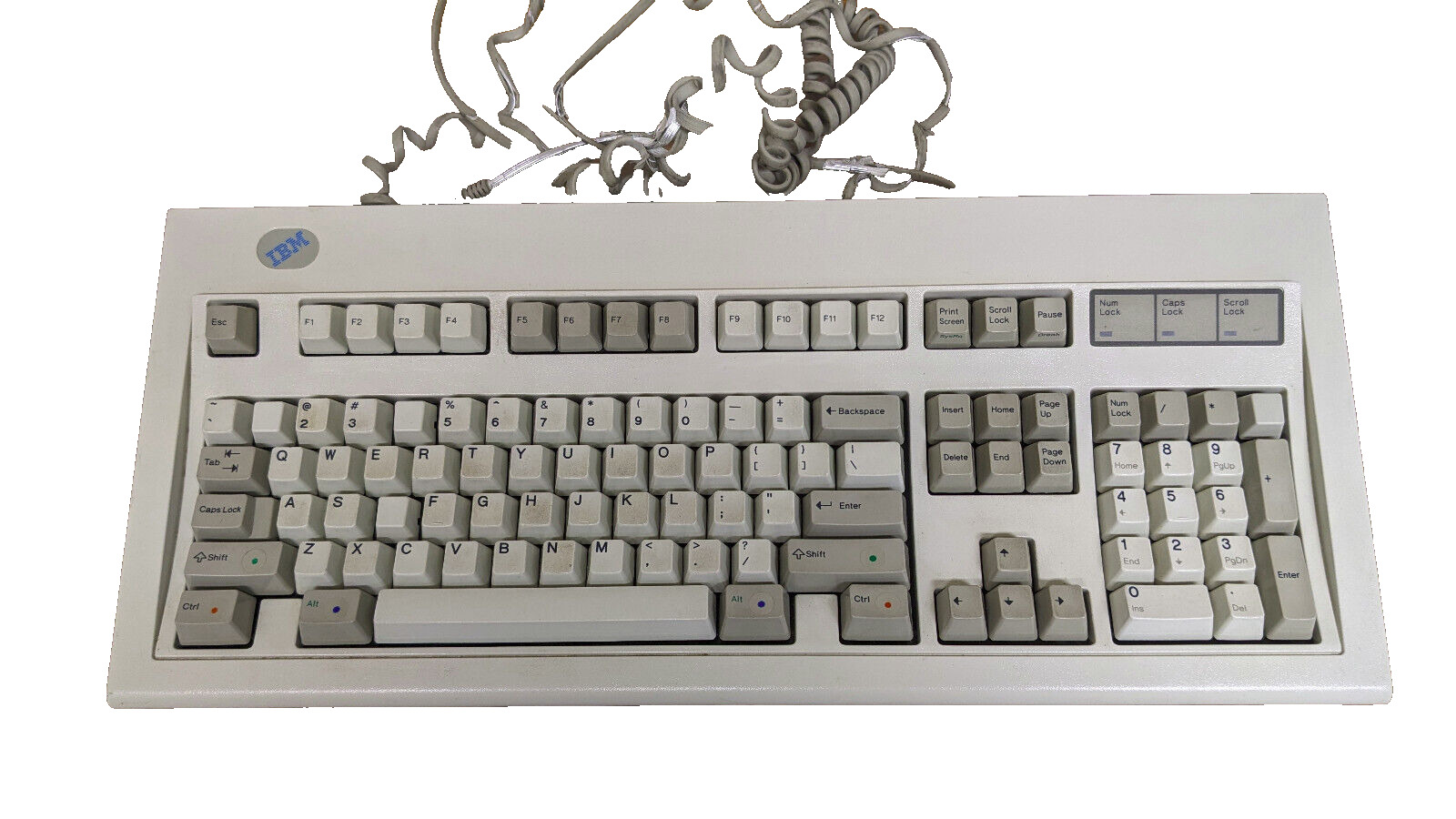 Vintage IBM PN 52G9658 1993 Buckling Spring Keyboard TESTED WORKS