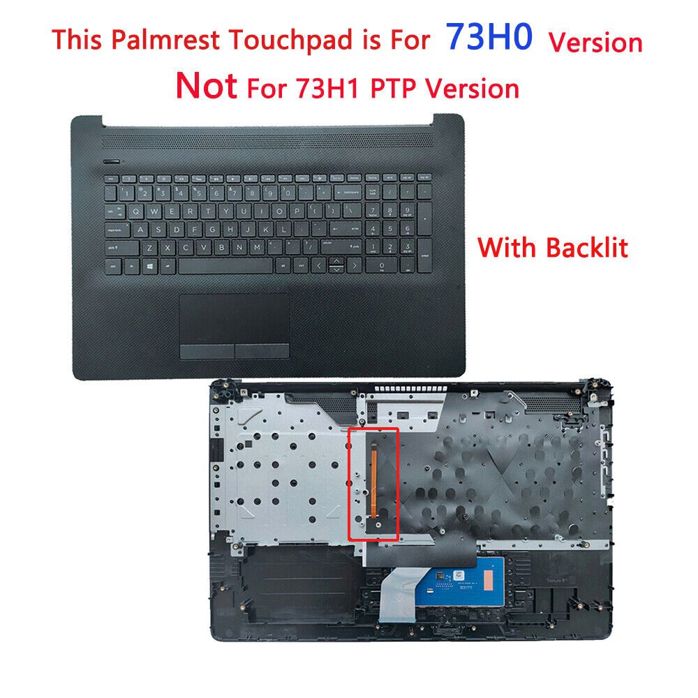New For HP 17BY 17-BY 17-CA Palmrest Keyboard Touchpad L48409-001 L22751-001 USA