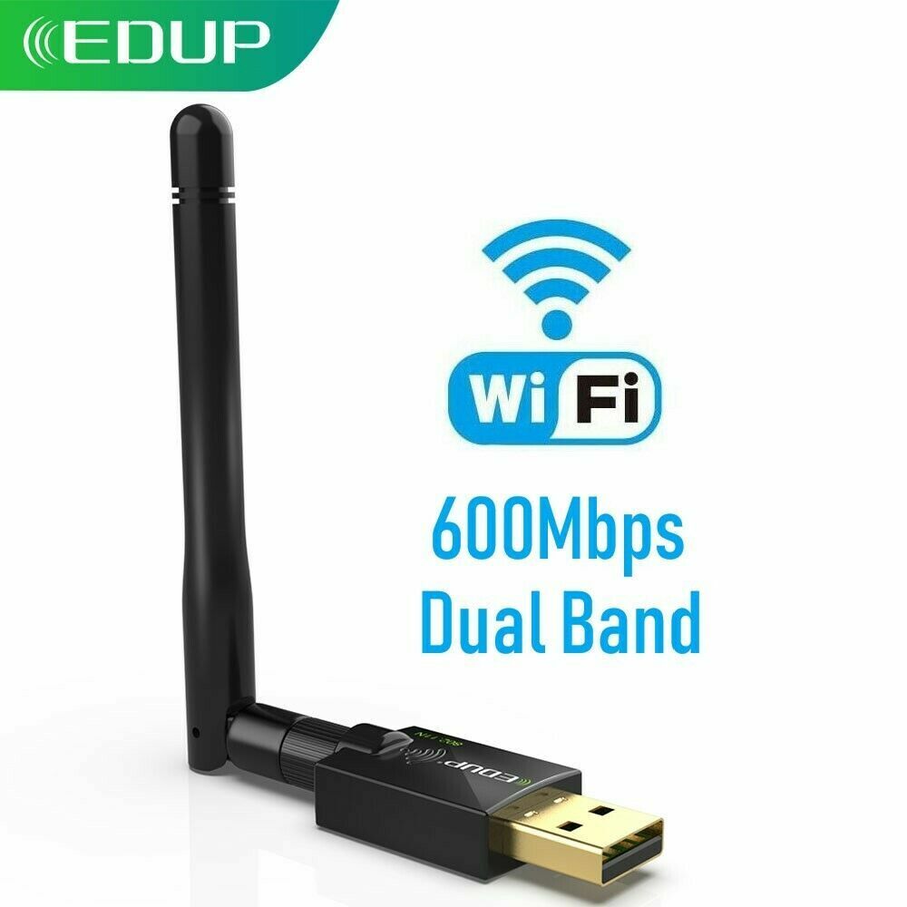 EDUP 11AC600M USB 2.0 2.4G/5.8G Dual Band, Antenna Wireless Receiver EP-DB1607