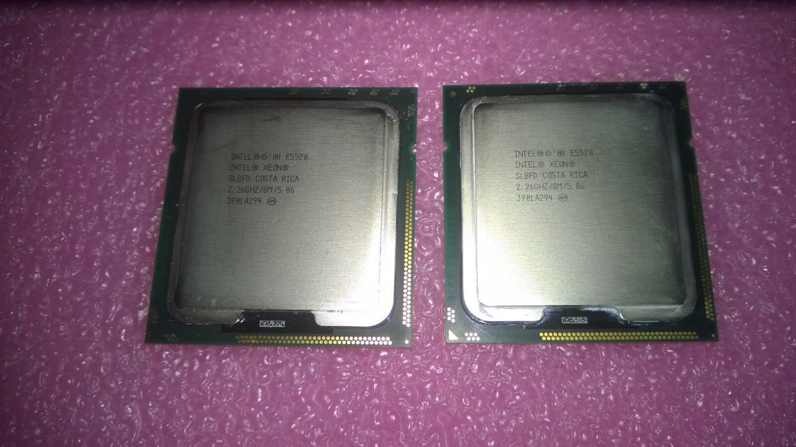2x Intel SLBFD Xeon Processor E5520 2.26GHz/8M/5.86 