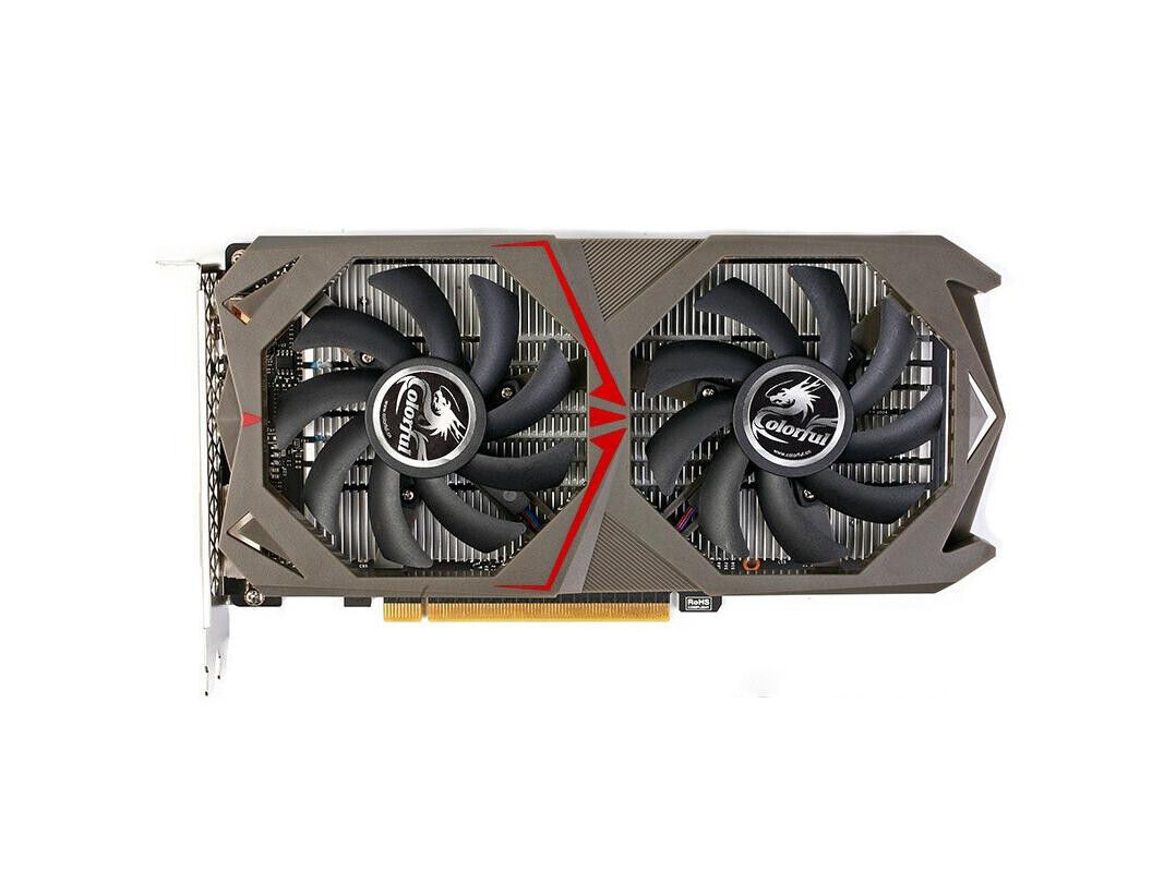 For COLORFUL GeForce GTX1050TI 4G Graphics card DDR5 HDMI+DP+DVI  6PIN Tested