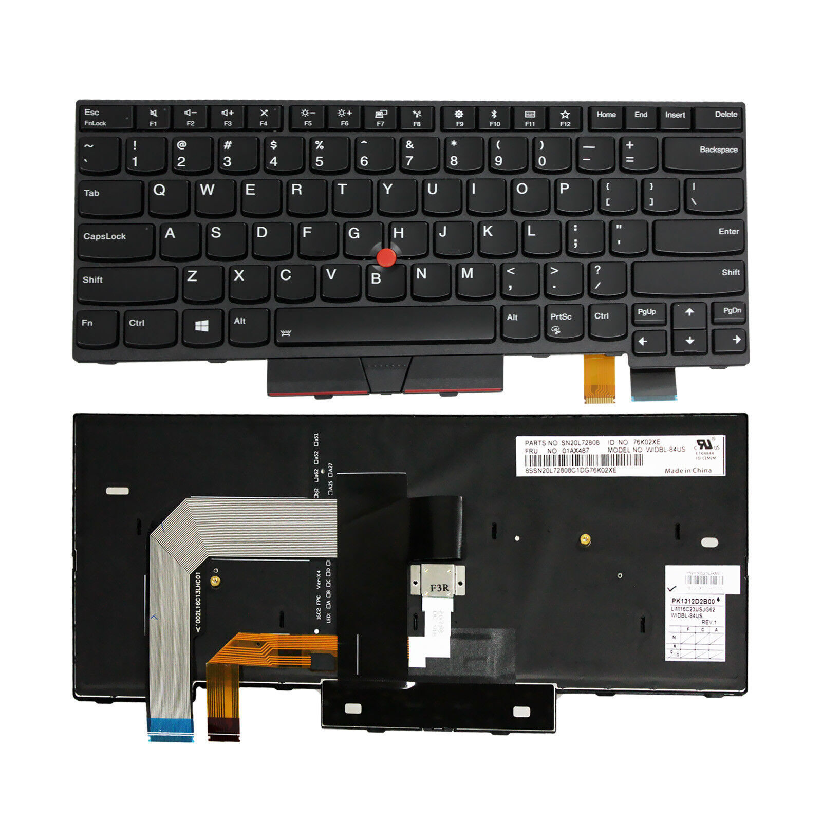 OEM US Keyboard Backlit New Lenovo IBM ThinkPad T470 01AX569 SN20L72890 01AX487