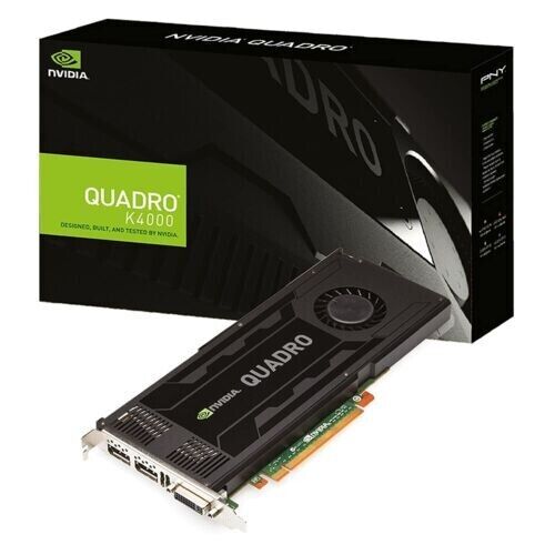 New NVIDIA Quadro K4000 3GB GDDR5 Graphics card PNY